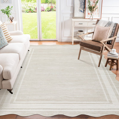 Tapis rectangulaire lavable à la machine 5 x 7 pi