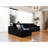 131.9*68.9"Modular Sectional Sofa Seat,Upholstered Compressed Couch For Living Room,Bedroom,Apartment,No Assembly Required,4 PC Free Combination,Plush Corduroy Fabric,BLACK-1224360744-1224360749