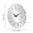 Jeni Silver Glass Decorative Wall Clock