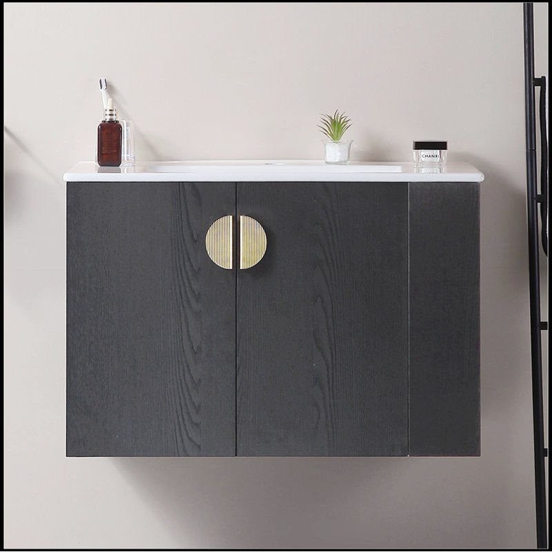 Meuble-lavabo simple avec plateau 29,90 Rhyse, Noir