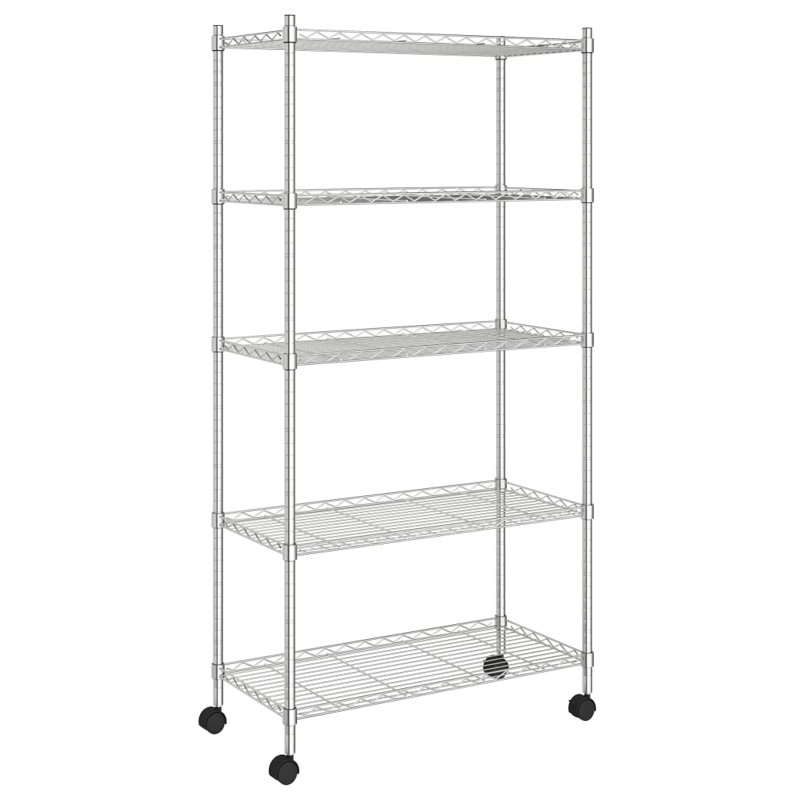 Selda   35 cm W Storage Rack, Chrome
