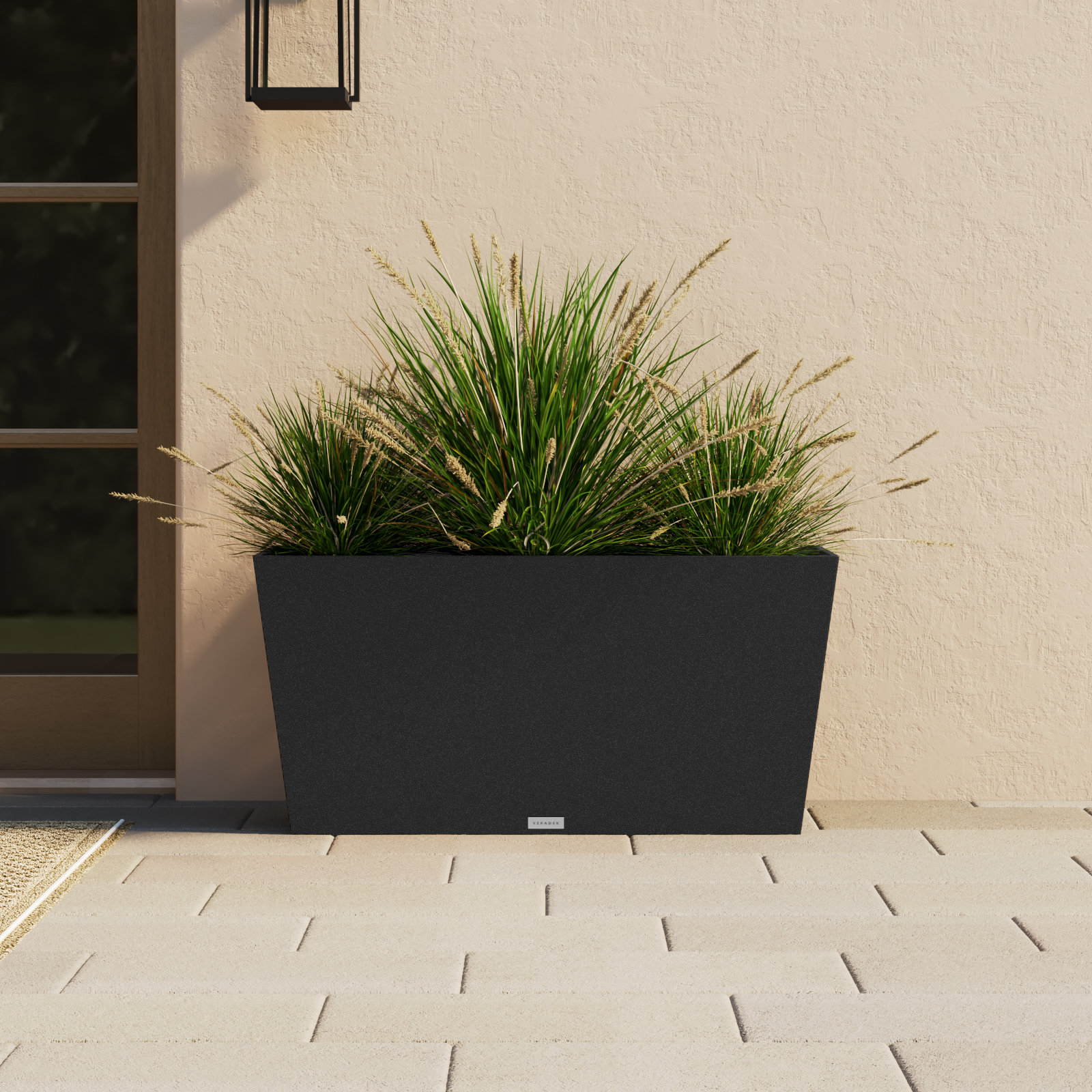 Pure Series Planter Box, Black, 19.75" H x 39.5" W x 12.5" D, 1