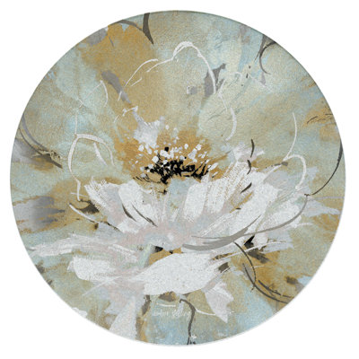 Lark Manor™ Floral Dreamscape 4-Pack Round Natural Sandstone Coasters