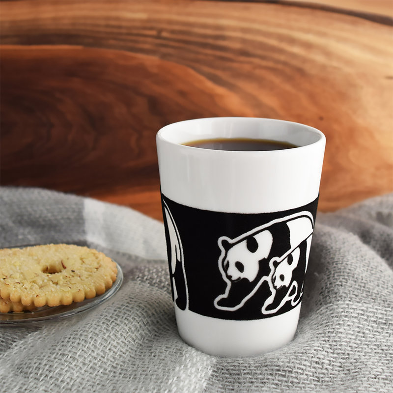 Grande tasse en porcelaine Panda 350 ml / 11,8 oz