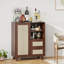 Buffet en rotin avec tablette réglable-405221103