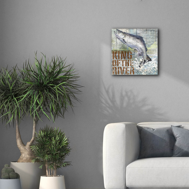 'Open Season King Salmon' by Art Licencing Studio Canvas Wall Art