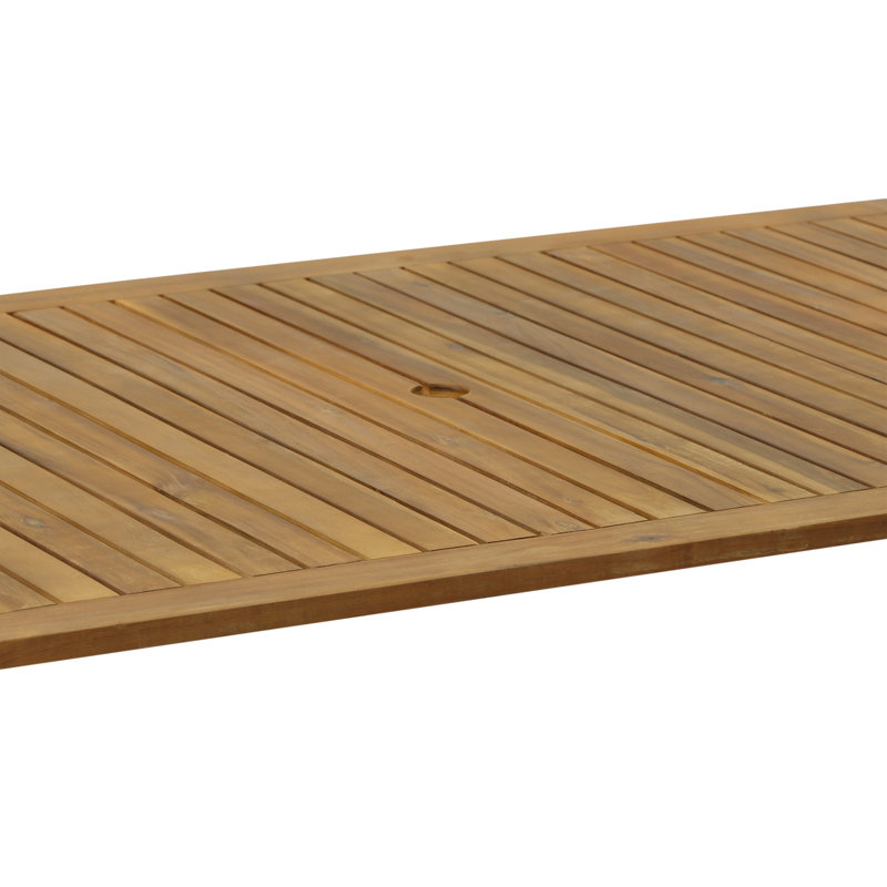 Table de salle à manger d'extérieur moderne beige 63 pouces avec finition résistante à la rouille et à l'eau, Argent