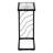 Nayelli Accent Table, C-shaped, End, Side, Snack, Living Room, Bedroom, Metal, Laminate-526753857