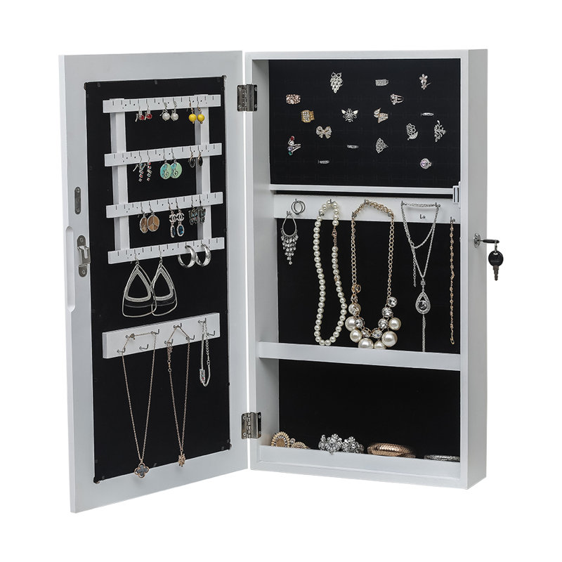 Armoire à bijoux mural avec miroir Haydenville