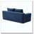 2 in 1 Convertible Folding Couch Bed,Memory Foam Cloud Loveseat Sofa-1252888488