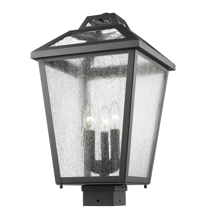Luminaire suspendu à 3 lumières Saxon, Bronze huilé, H 19 po x l 11 po x P 11 po