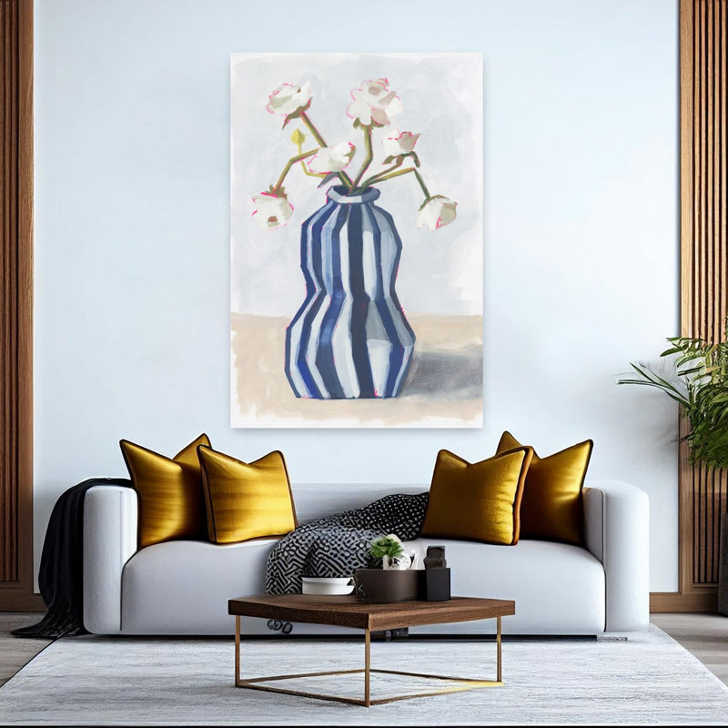 Art contemporain, art floral moderne, H 60 po x l 40 po