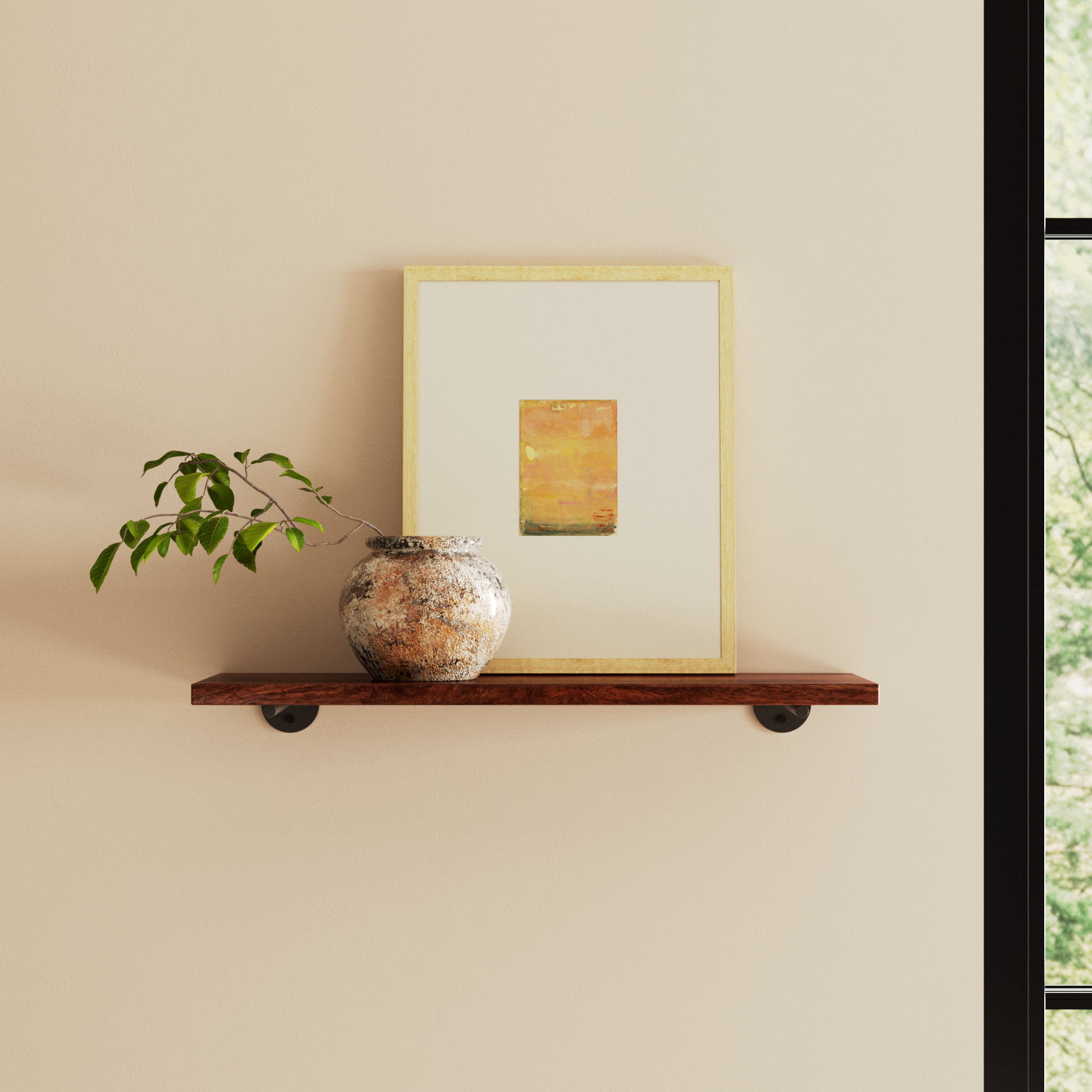Venice 24" Floating Shelf, Walnut