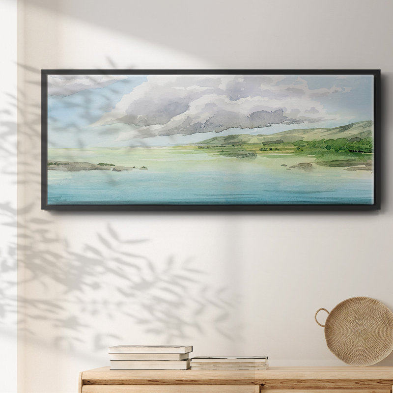Clear Lagoon I- Framed Canvas