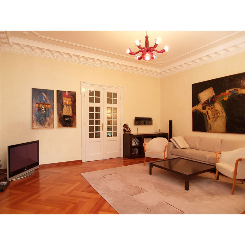 Primed White Polyurethane Decorative Crown Moulding Set
