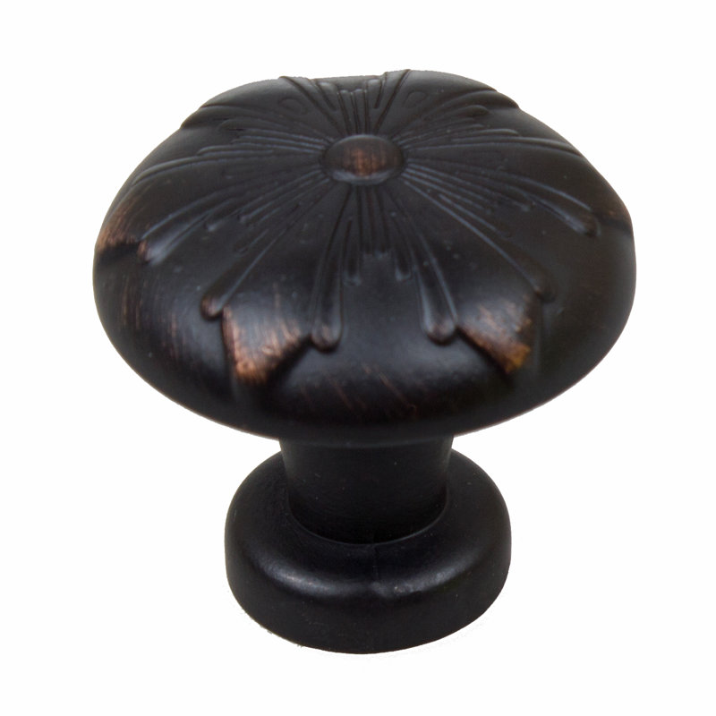 1 1/8" Diameter Round Knob, Oil Rubbed Bronze