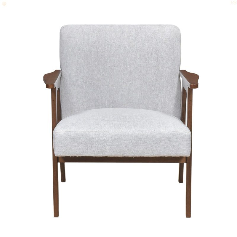 Fauteuil d'appoint contemporain Modern Wood Furniture, Gris