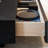Black Manufactured Wood Square Coffee Table-992644111