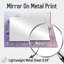 Lavande pissenlit Winter Field I - Art mural miroir floral décoratif - imprimé sur métal-296608862