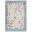 Machine Woven Beige/Teal Rug-63340335