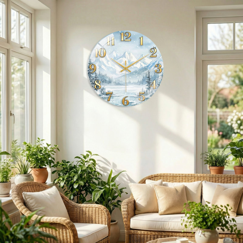 Horloge murale décorative moderne, 60x60cm(23.6x23.6inch)
