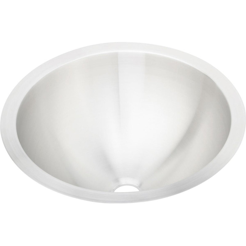 Lavabo de salle de bain circulaire encastré en métal Elkay Asana