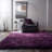 Joellen Authentic Hand-Woven Handmade High Pile & Thick Modern Classic Design Purple Shag Polyester Area Rug-122739095-21615122
