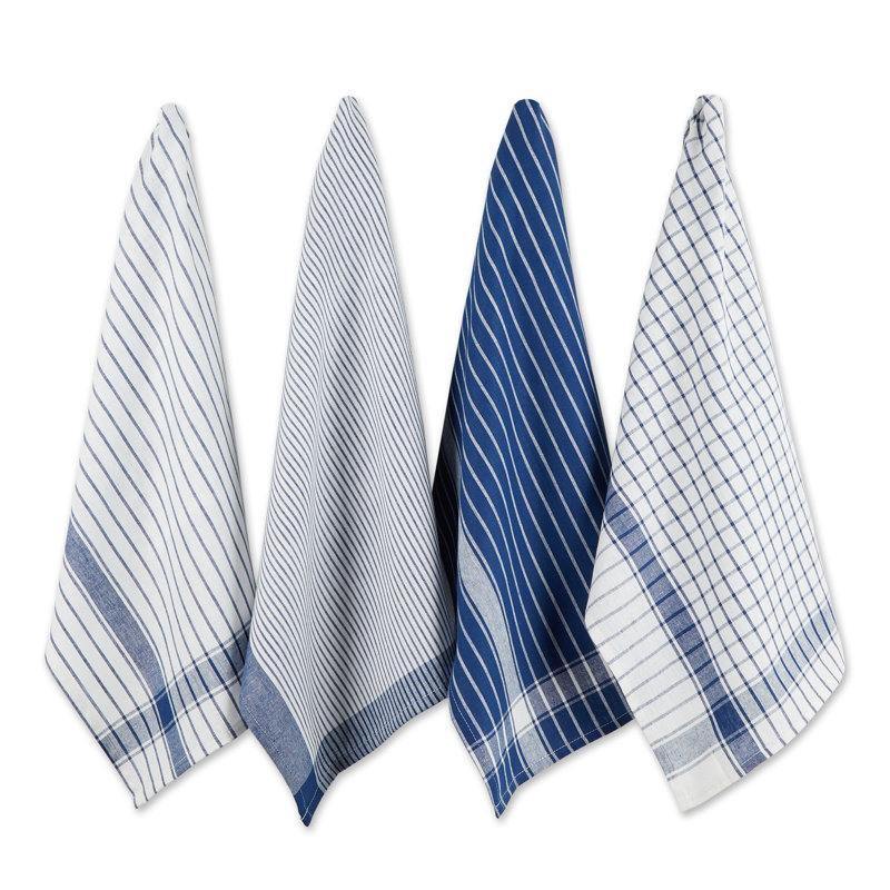 Torchon aubergine, Bleu nautique