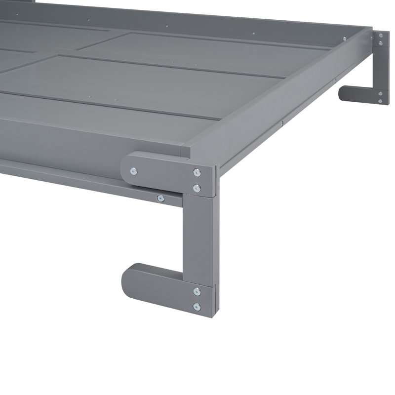 Grand lit escamotable peu encombrant, bois massif, solution pour maison moderne
