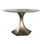 Top Brass Round Stone Dining Table