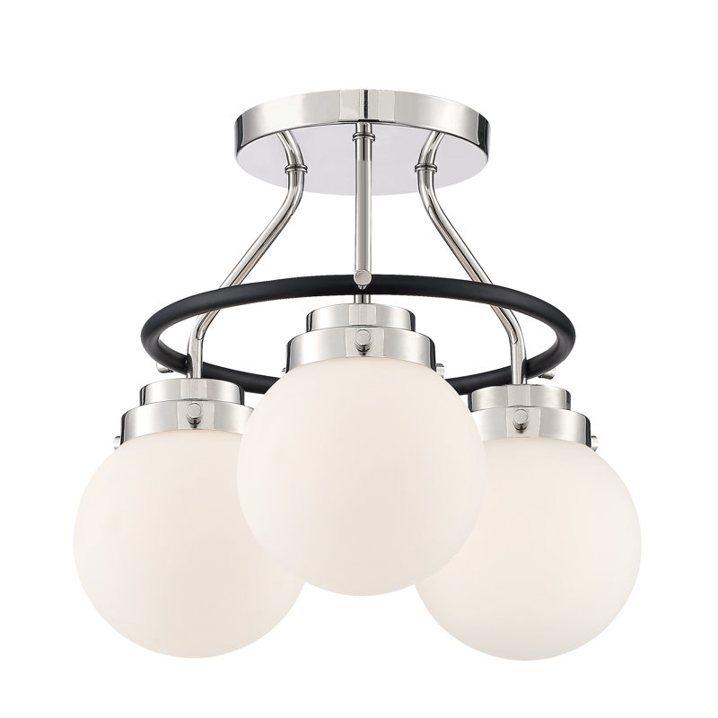 Lustre sphérique unique à 3 lumières Kline