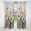 Blanc Buttercups On Beige Simplicity I - Rideau occultant en velours floral Buttercups - 1 panneau-885852671