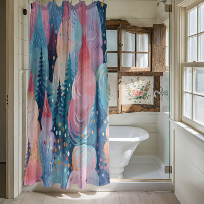 Rideau de douche Pink Woods - Premium