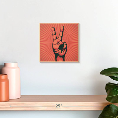 Khyia Retro Hand Peace Sign