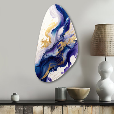 DeMille - Abstract Spirals Fall Shape Assymterical Metal Wall Art