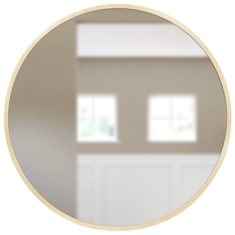 Miroir de salle de bain et de coiffeuse Beshoy, Doré, 16 po x 1 po