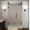 Porte de douche à charnière sans cadre 44,25 po-45,25 po x 72 po Nautis