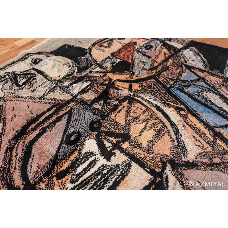 Scandinavian One-of-a-Kind Rectangle 6' X 9' Area Rug