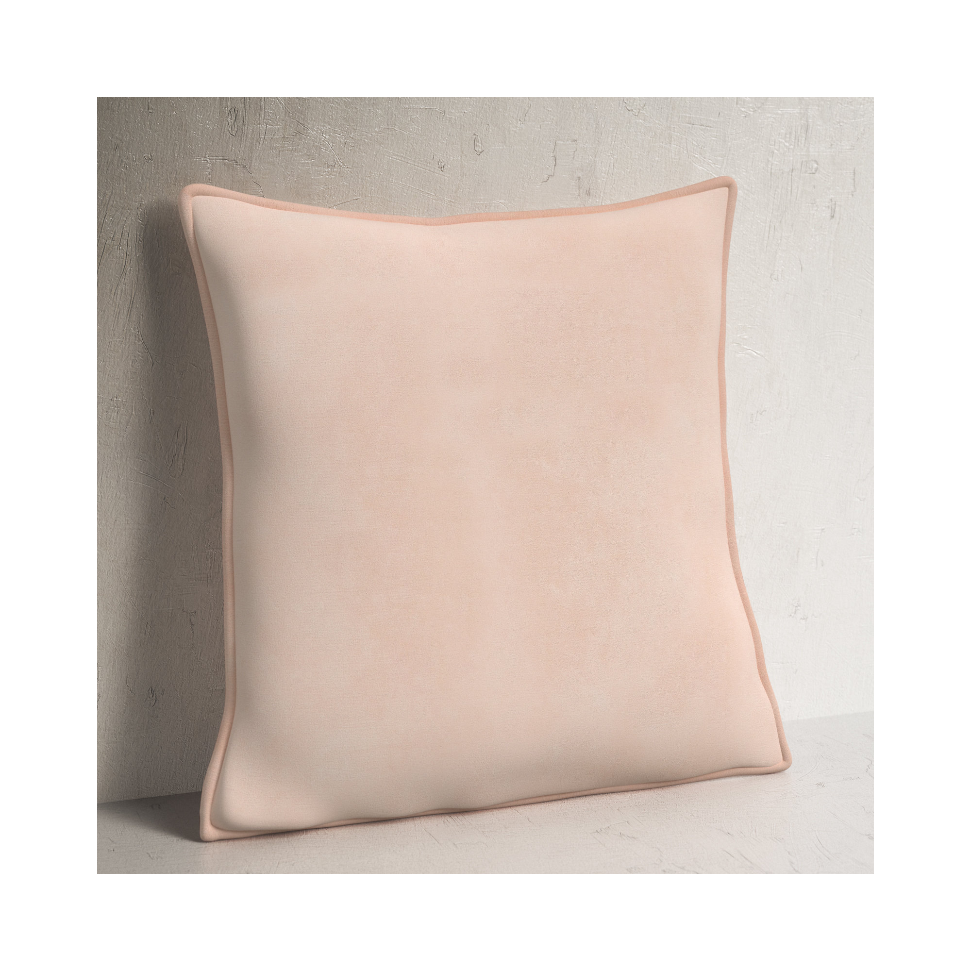 Norwin Cotton Pillow Cover, 22" x 22", Peach