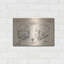«Modern Football Helmet Blueprint Parchment Verni», art mural en métal-1920512966