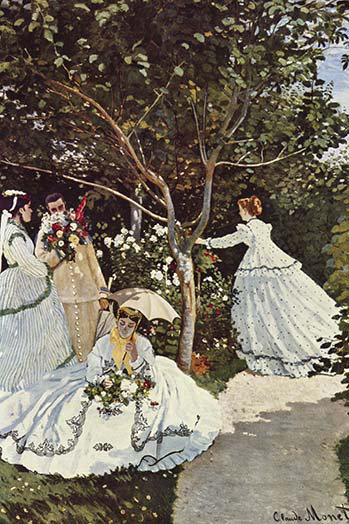 «Women in the Garden» par Claude Monet, reproduction d'art, H 36 po x l 24 po