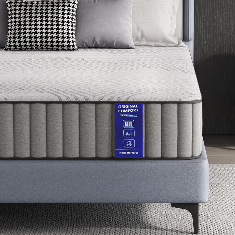 Matelas hybride mi-ferme 10,5 po Wayfair Sleep™, Double