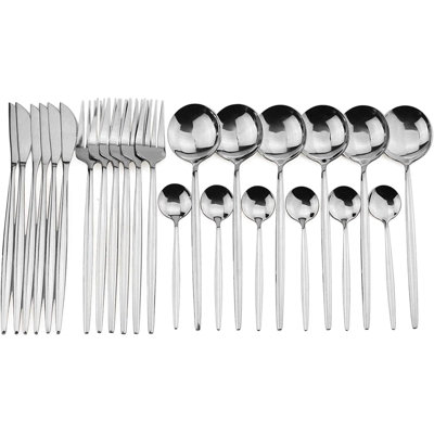 Latitude Run® Aislynn Stainless Steel Flatware Set - Service for 6