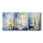 Série Sea and Shore Cxxviii - ensemble de toiles tendues avec châssis Premium - prêt à être accroché-918479500