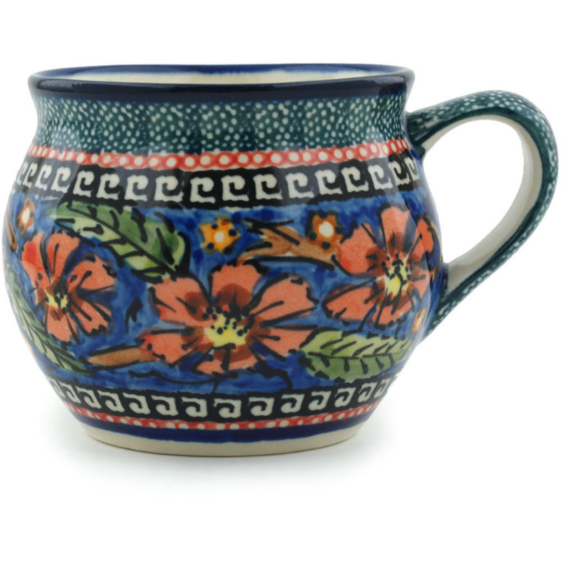 Tasse à bulles en grès 10 oz - Poppies