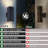 Modern Outdoor Up Down Wall Lights, Matte Black Square Cylinder Porch Lighting, Waterproof Aluminum Glass Exterior Wall Lamp, Patio Garage Garden-162879266-162879265