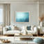 Coastal Retreat Underwater Clouds XIV by  - Floater Frame Print on Canvas-51154624-128916207-128918358