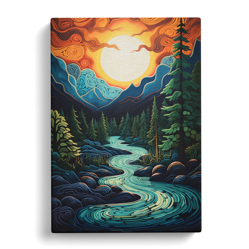 River Symbolism - Wrapped Canvas, 50cm H x 35cm W x 3cm D
