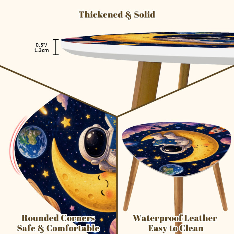 Ensemble de 2 tables basses gigognes Triangle