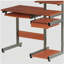 Bureau d'ordinateur complet, grain de bois-1896454867